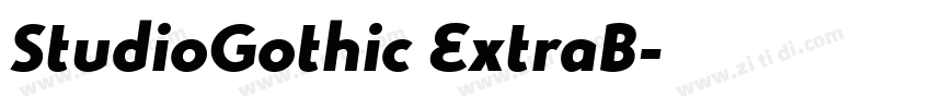 StudioGothic ExtraB字体转换